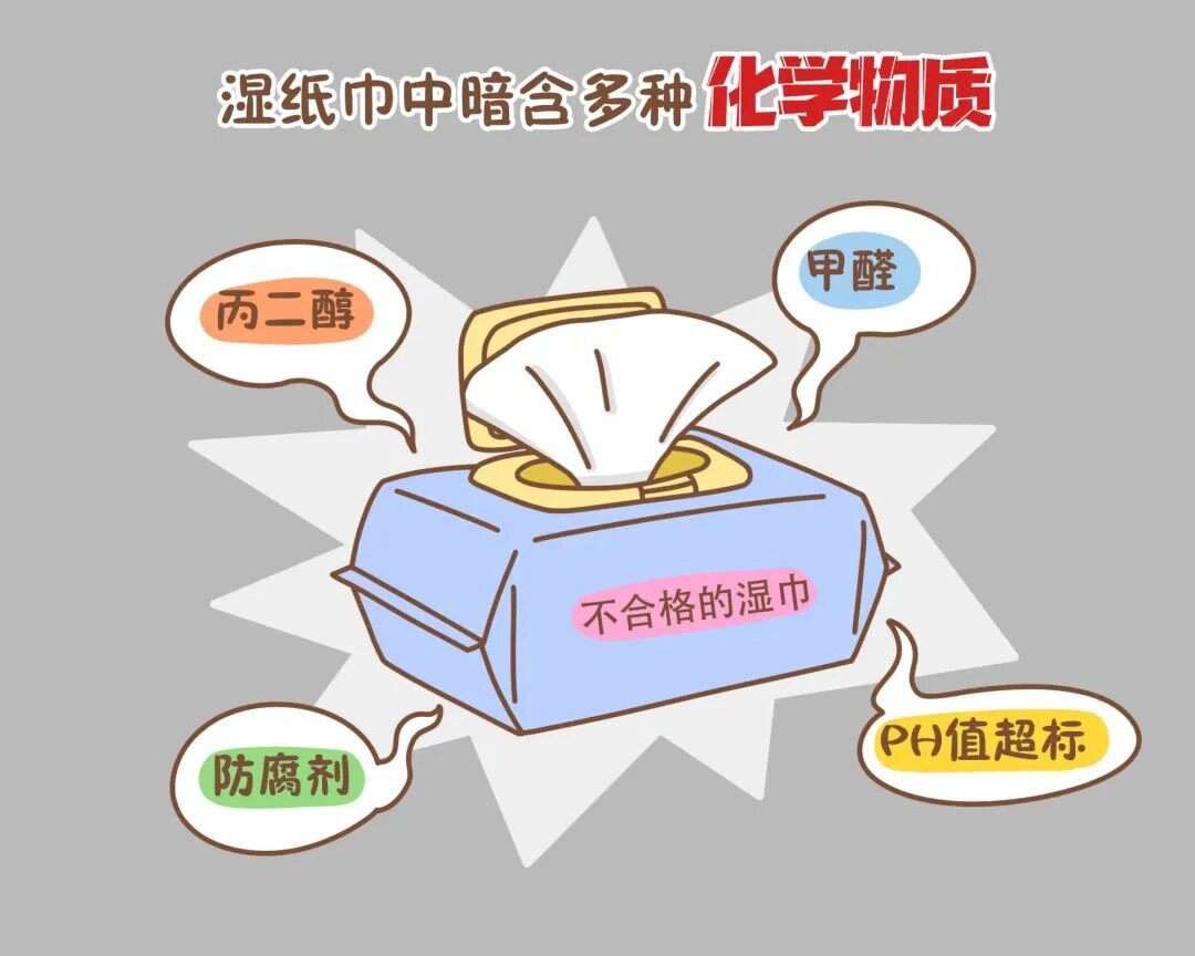 不合格湿巾